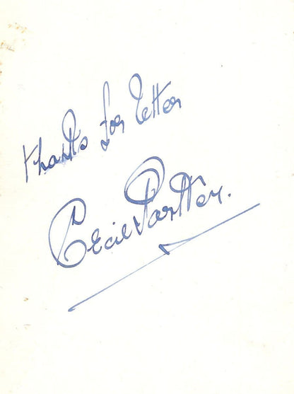 Cecil Parker of Alfred Hitchcock Films DOUBLE Hand Signed Photo