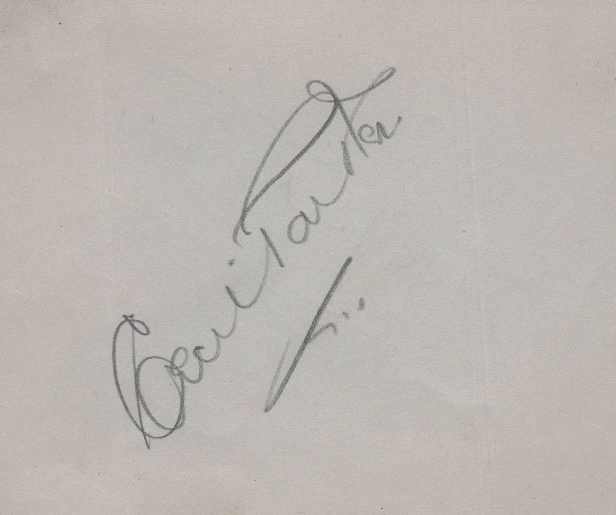Cecil Parker Robertson Hare Alfred Drayton 3x Signed Autograph Page