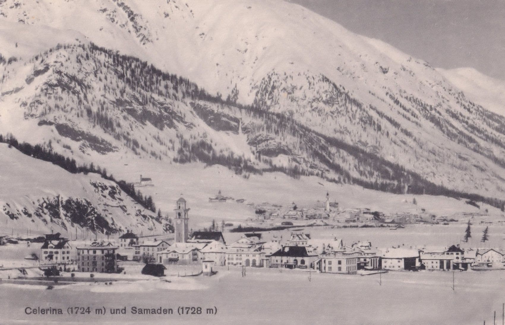 Celerina Und Samaden Switzerland Old Postcard