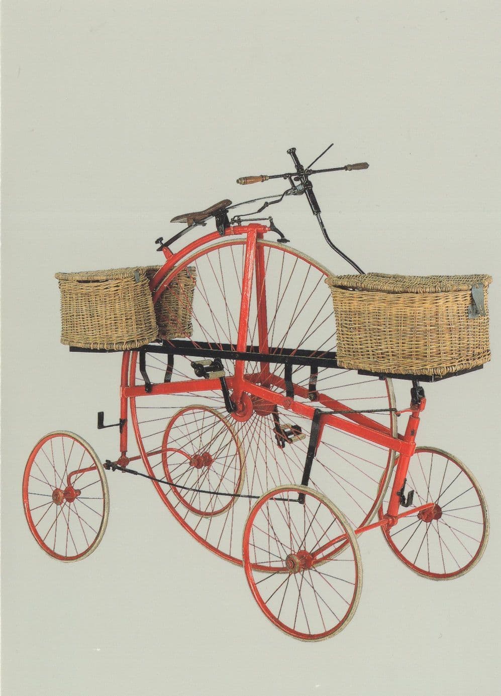 Centre Cycle a Five Wheeled Cycle Used at Horsham Sussex Postcard
