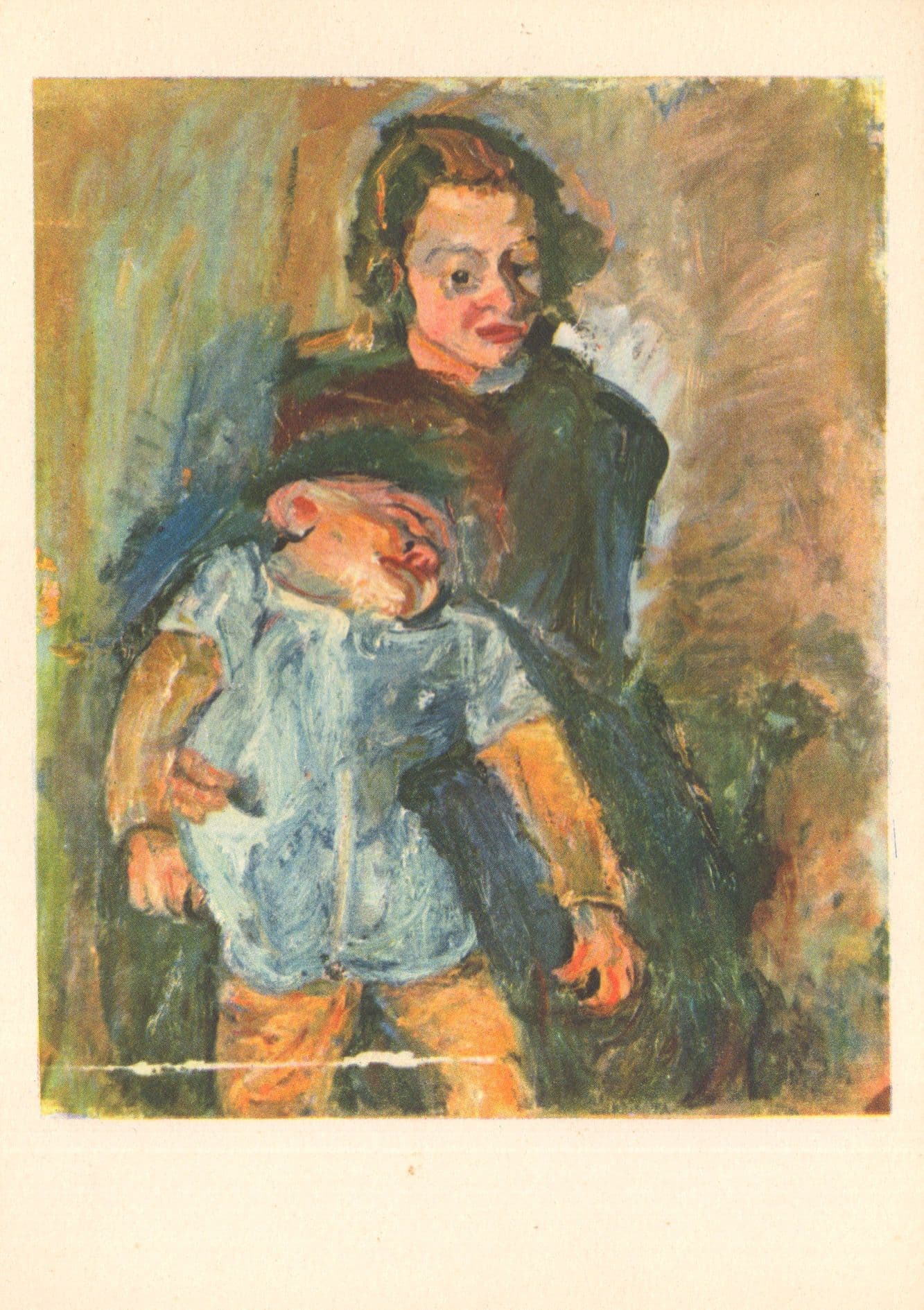 Chaim Soutine Maternity Maternite French Painting Postcard