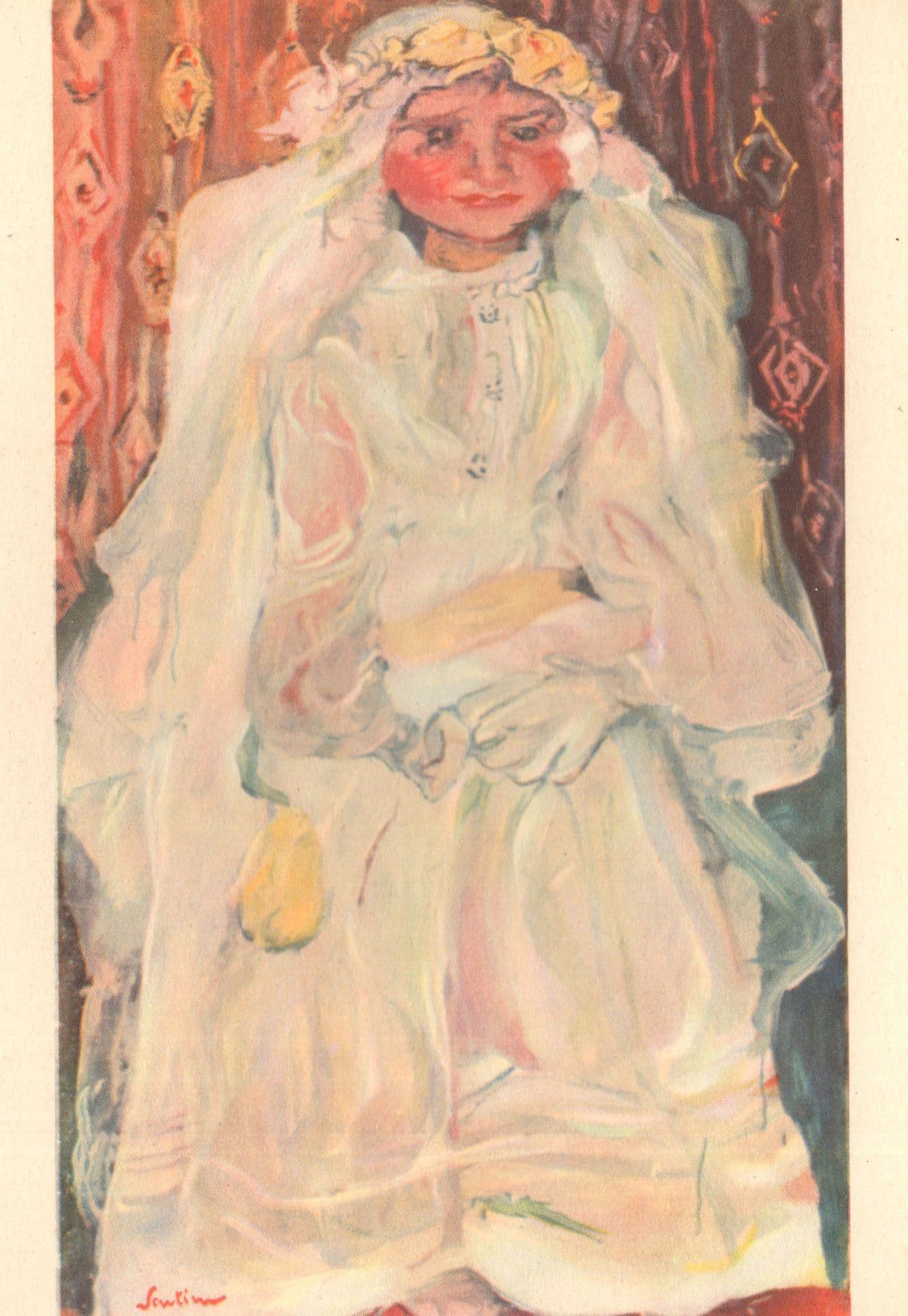 Chaim Soutine The Communicant La Communiante French Painting Postcard