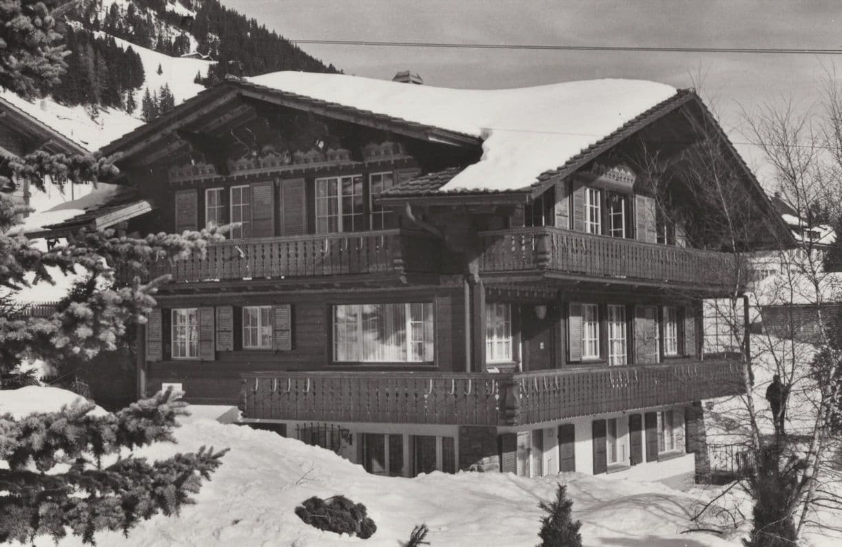 Chalet Maria Theresia Adelboden Switzerland RPC Postcard