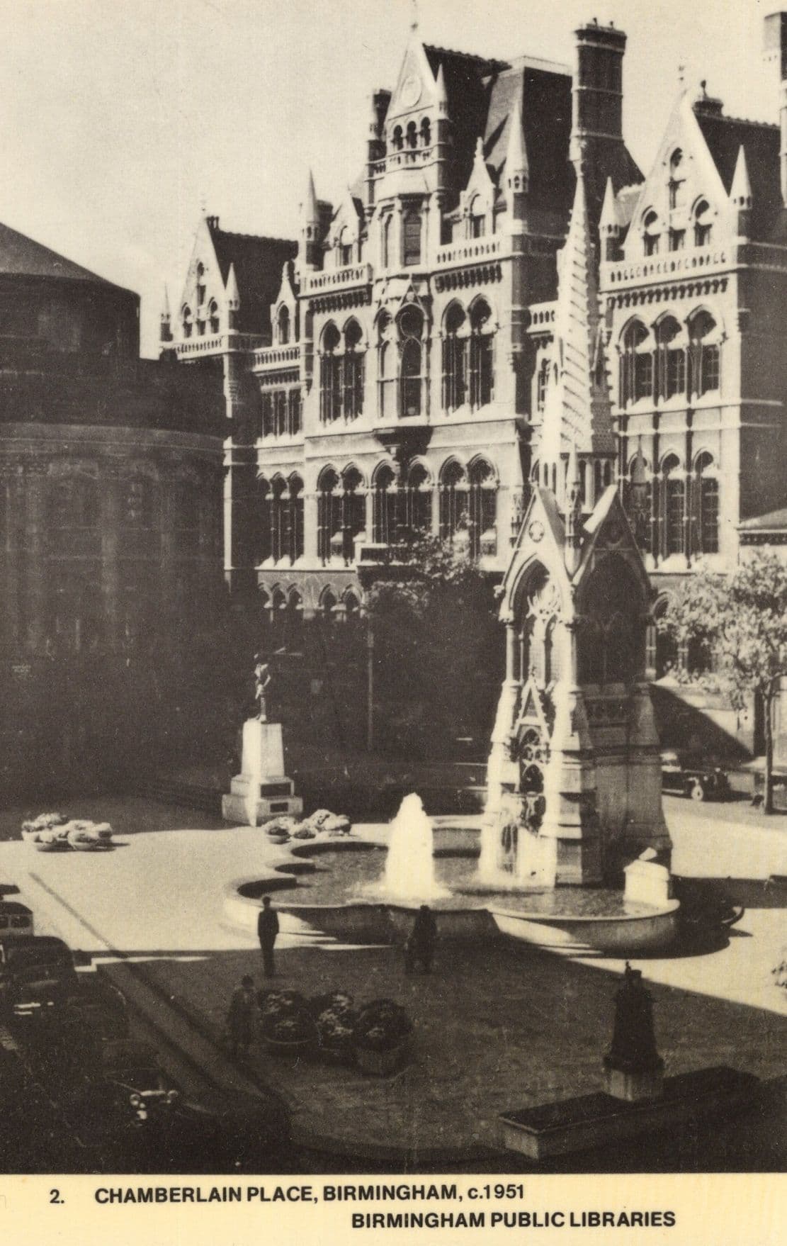 Chamberlain Place Birmingham in 1951 Rare Photo Postcard