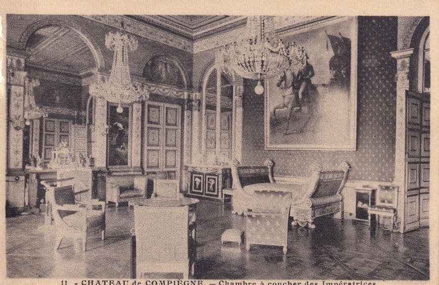 Chambre A Coucher Des Imperatrices Chateau De Compiegne Old French Postcard