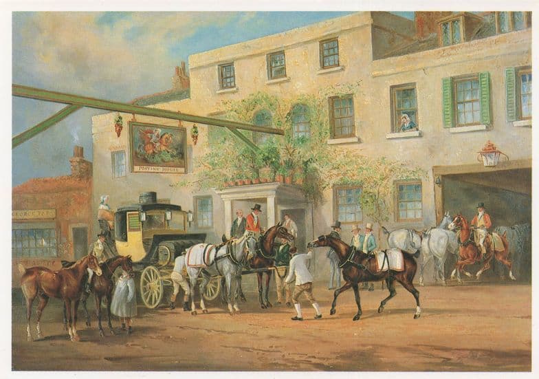 Changing Horses To A Post Chaise Charles Henderson Tate Gallery Postcard
