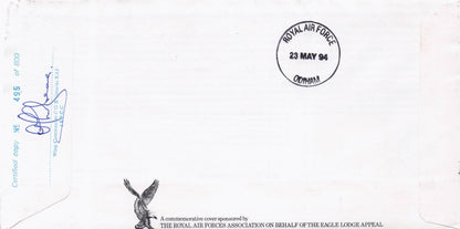 Channel Tunnel 1994 Military Squadrons Of The Royal Air Force Hand Signed FDC
