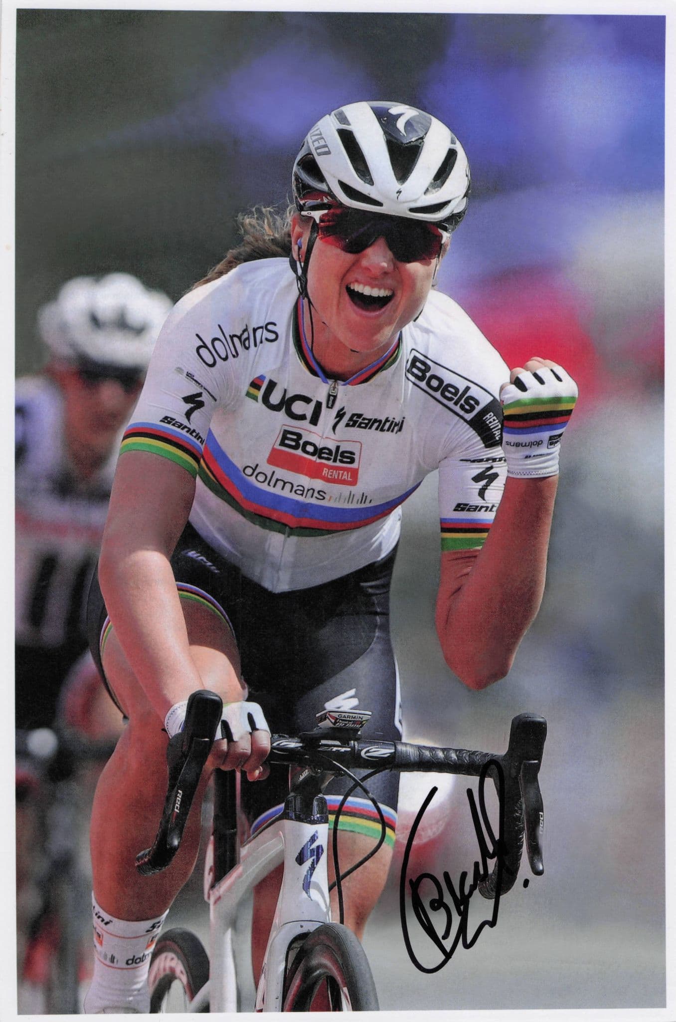 Chantal Black Dutch Cyclist 2015 Amstel Gold Race 12x8 Hand Signed Photo