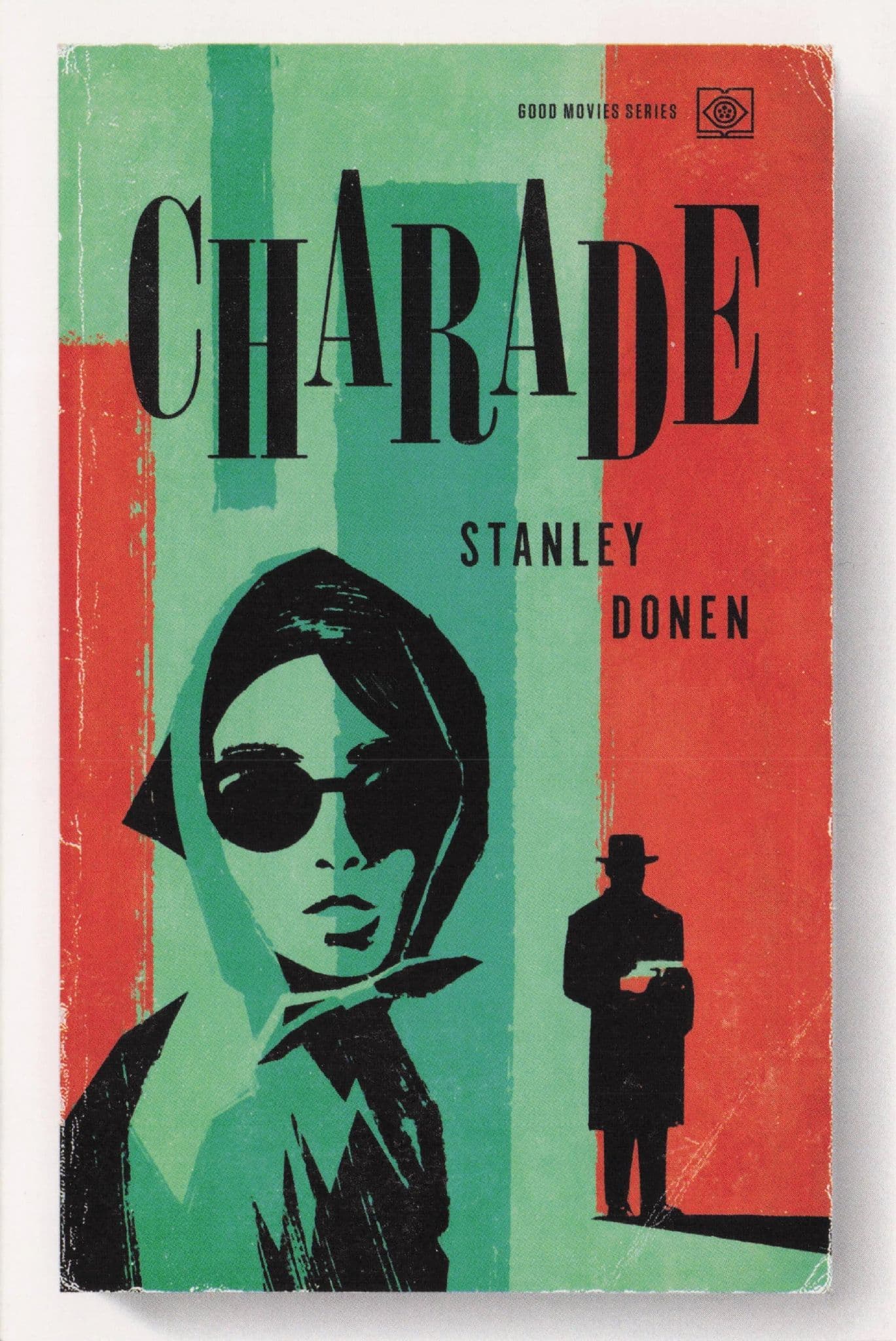 Charade Stanley Donan Film Movie As Rare Old Book Cover Postcard