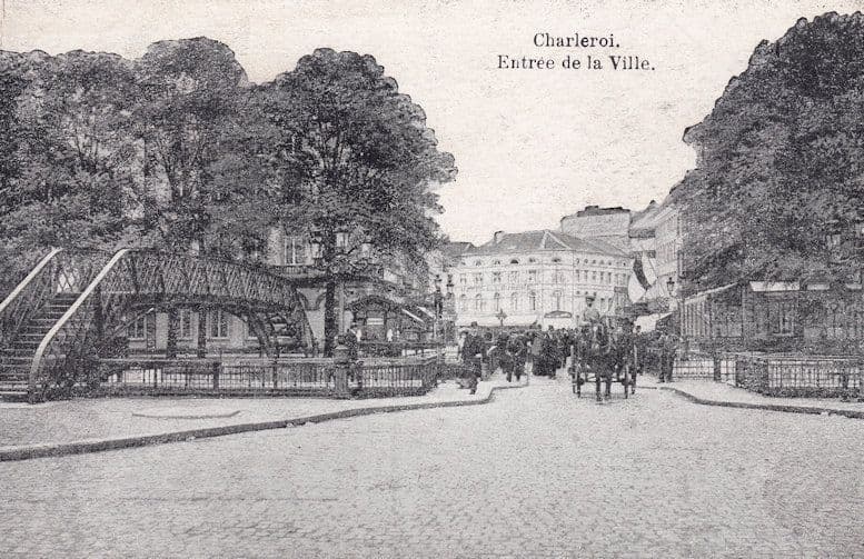 Charlerol Entree De La Ville Old French Postcard