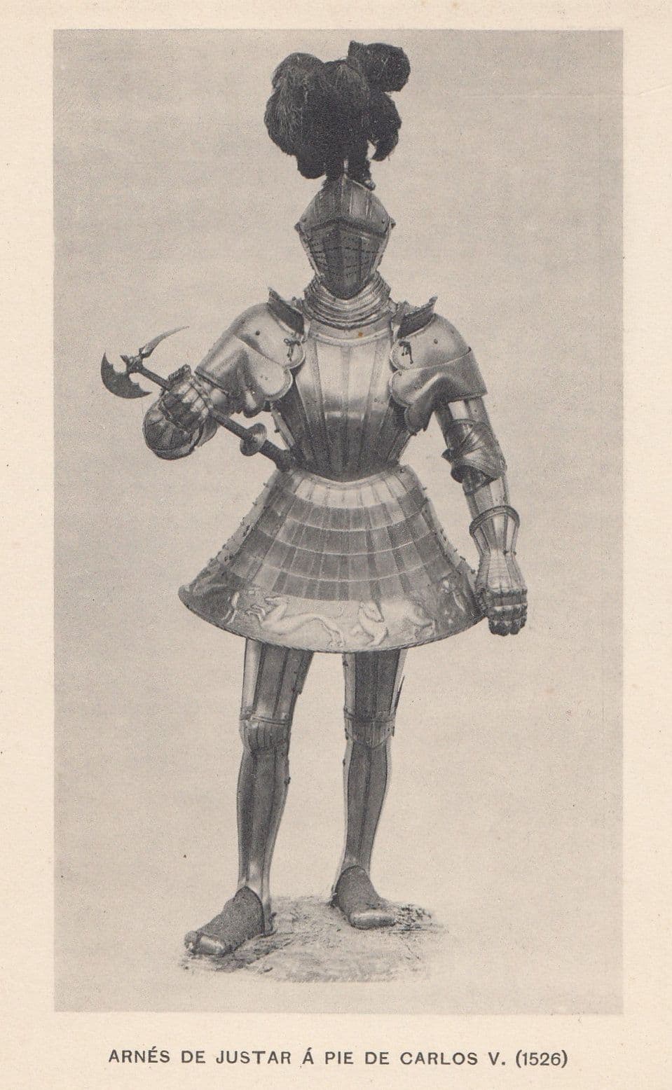Charles 5 Carlos Holy Roman Emporer Knight Armour Old Postcard