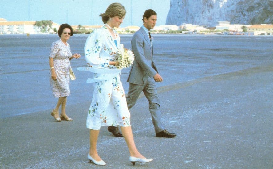 Charles & Diana Royal Wedding Arrival At Gibraltar Postcard