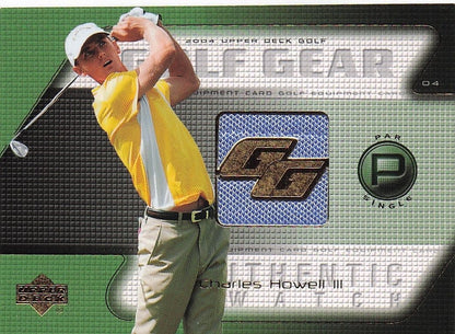 Charles Howell III Golf Gear Player Shirt Swatch Upper Deck Card