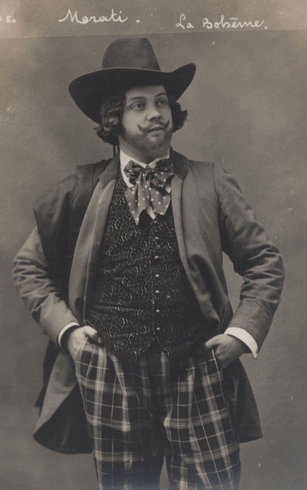 Charles Morati French Opera Tenor in La Boheme Antique Postcard