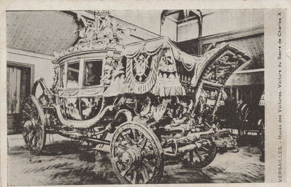 Charles X Coach Versailles France 2x Antique Postcard s