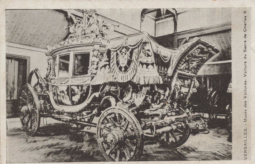 Charles X Coach Versailles France 2x Antique Postcard s