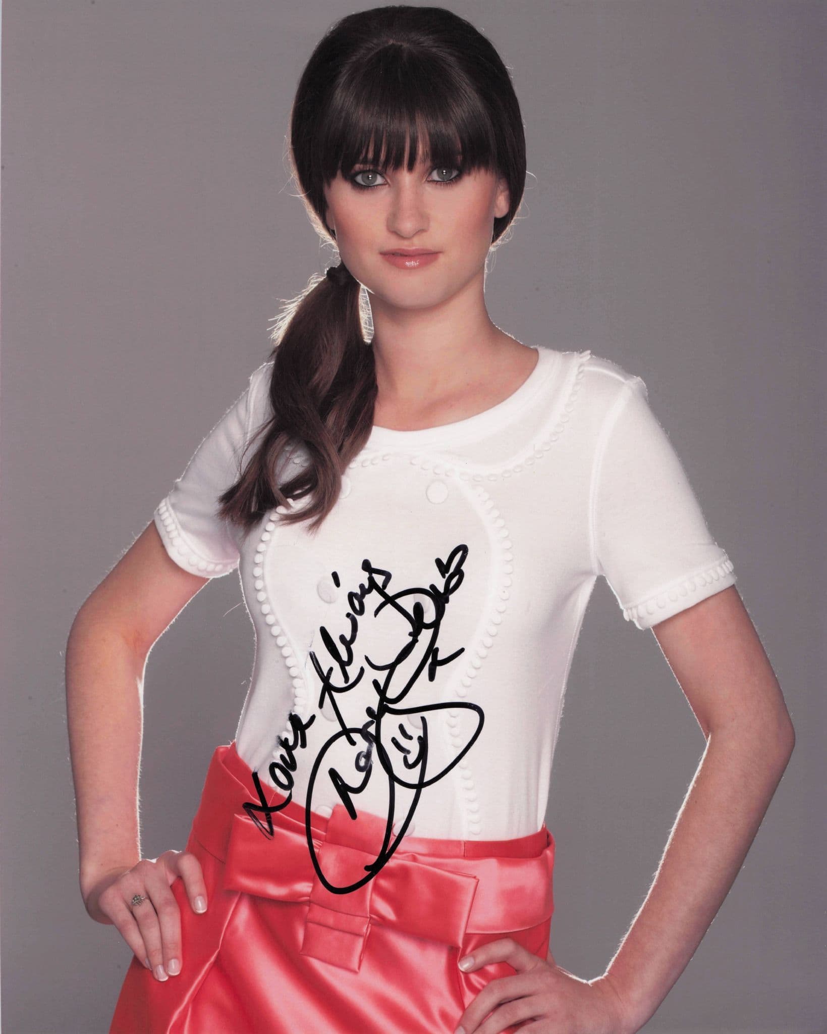 Charley Webb Debbie Jones Emmerdale Sexy 10x8 Hand Signed Photo