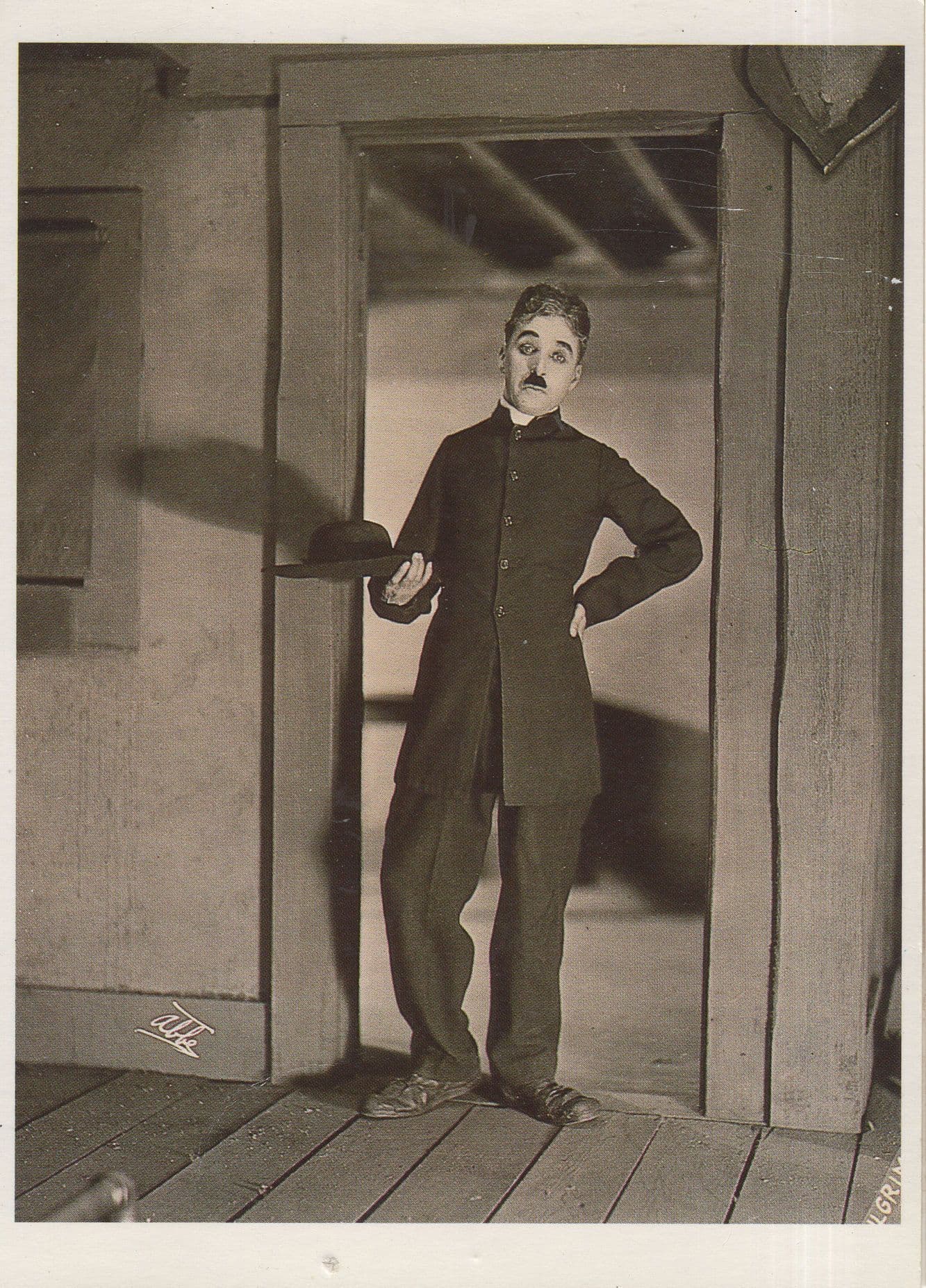 Charlie Chaplin in The Pilgrim Film Movie Postcard