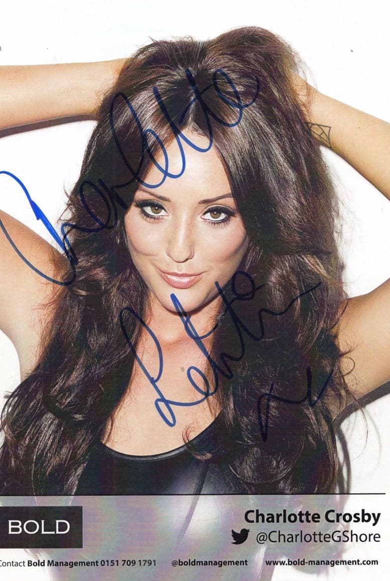 Charlotte Crosby Geordie Shore Large Hand Signed Photo