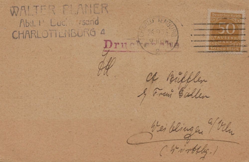 Charlottenburg Sweden Gold Mark Trade Increase Old Postcard