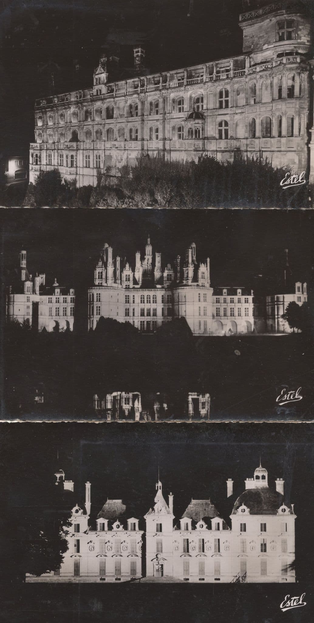 Chateau De Blois Chambord 3x French Old Real Photo Postcard s