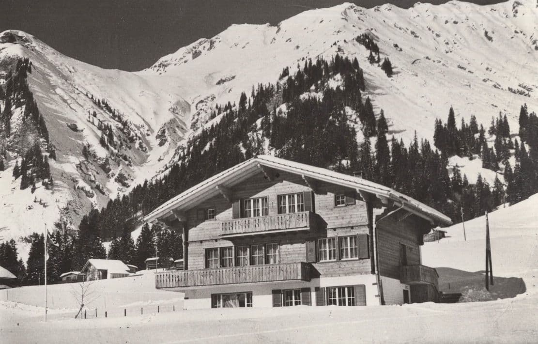 Chatel Berkli Adelboden Switzerland Real Photo Rare Postcard