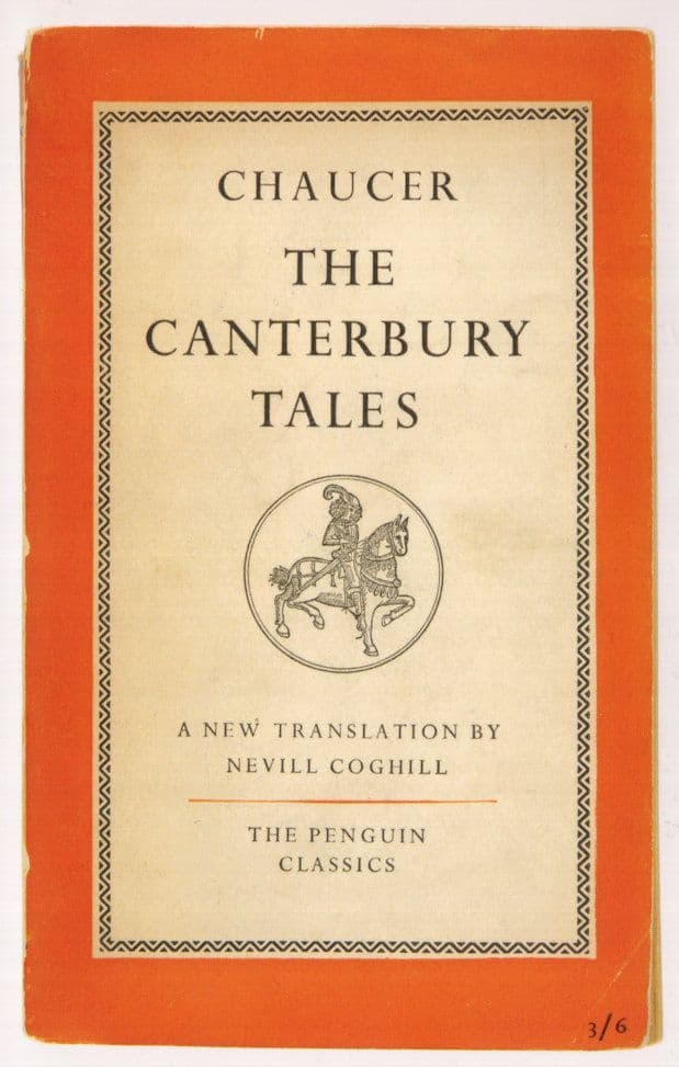 Chaucer The Canterbury Tales 1951 Book Postcard