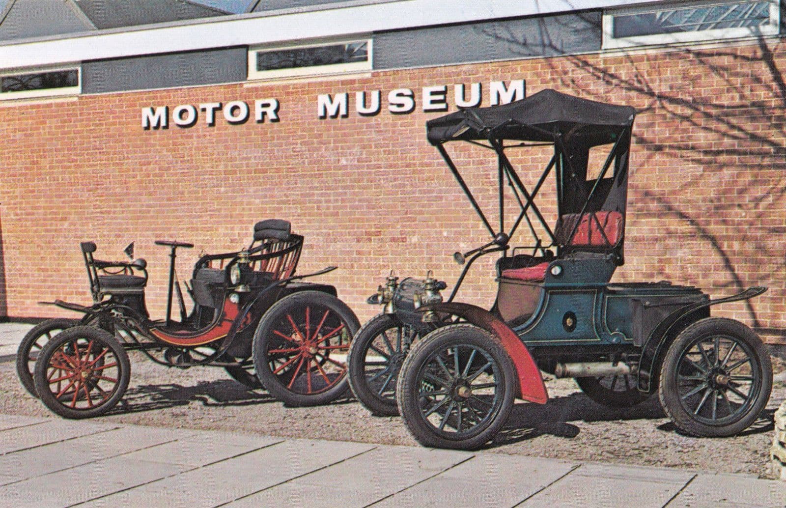 Cheddar Motor Museum Somerset 1960s Transport Postcard