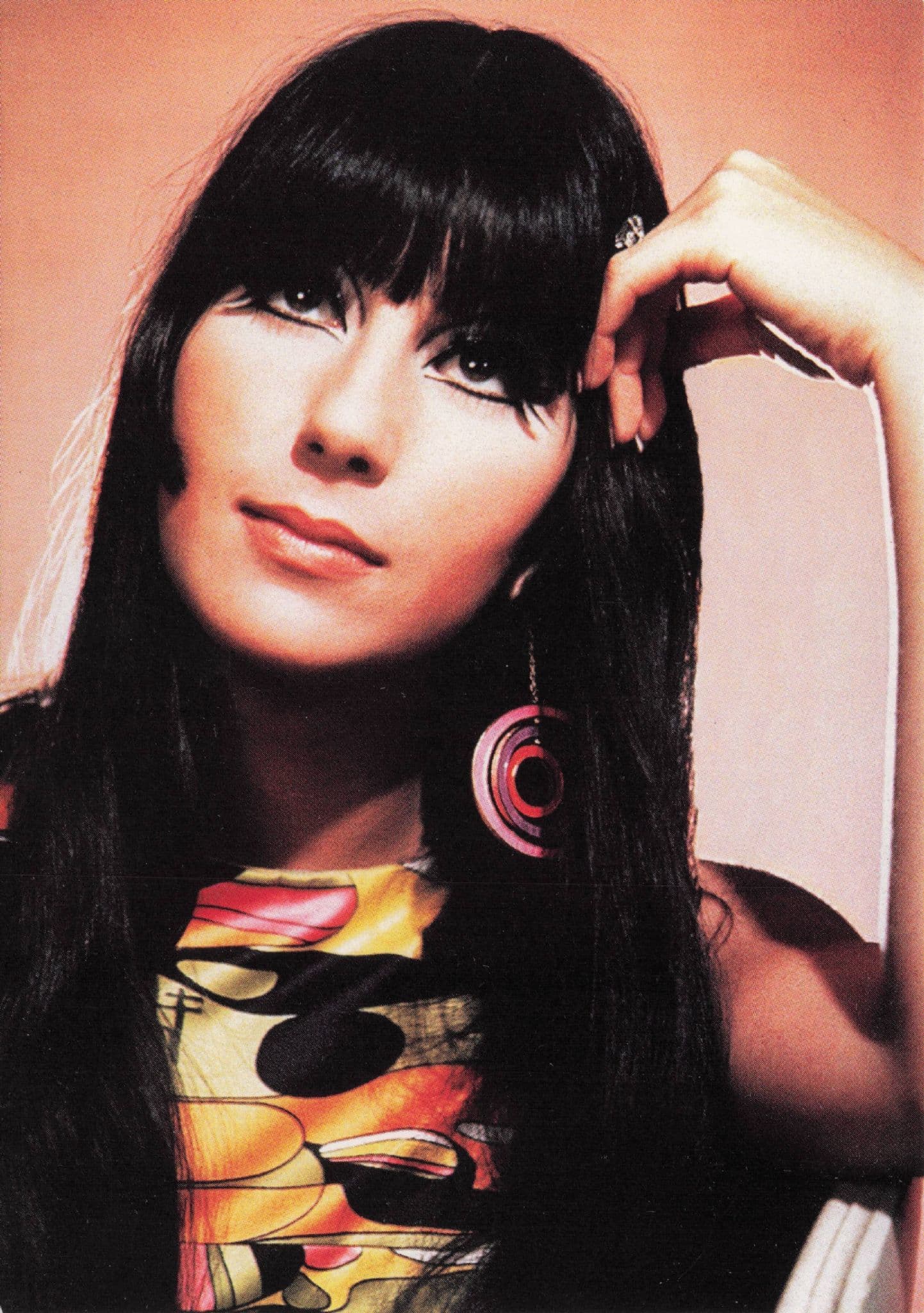 Cher Pop Singer of & Sonny Era Rare Pyramid Music Photo Postcard