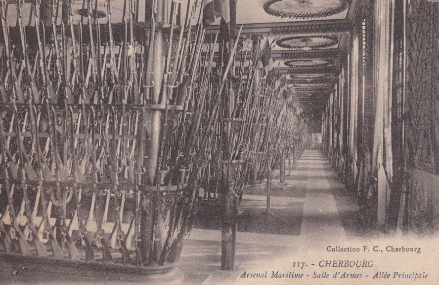 Cherbourg Arsenal Maritime Antique French Postcard