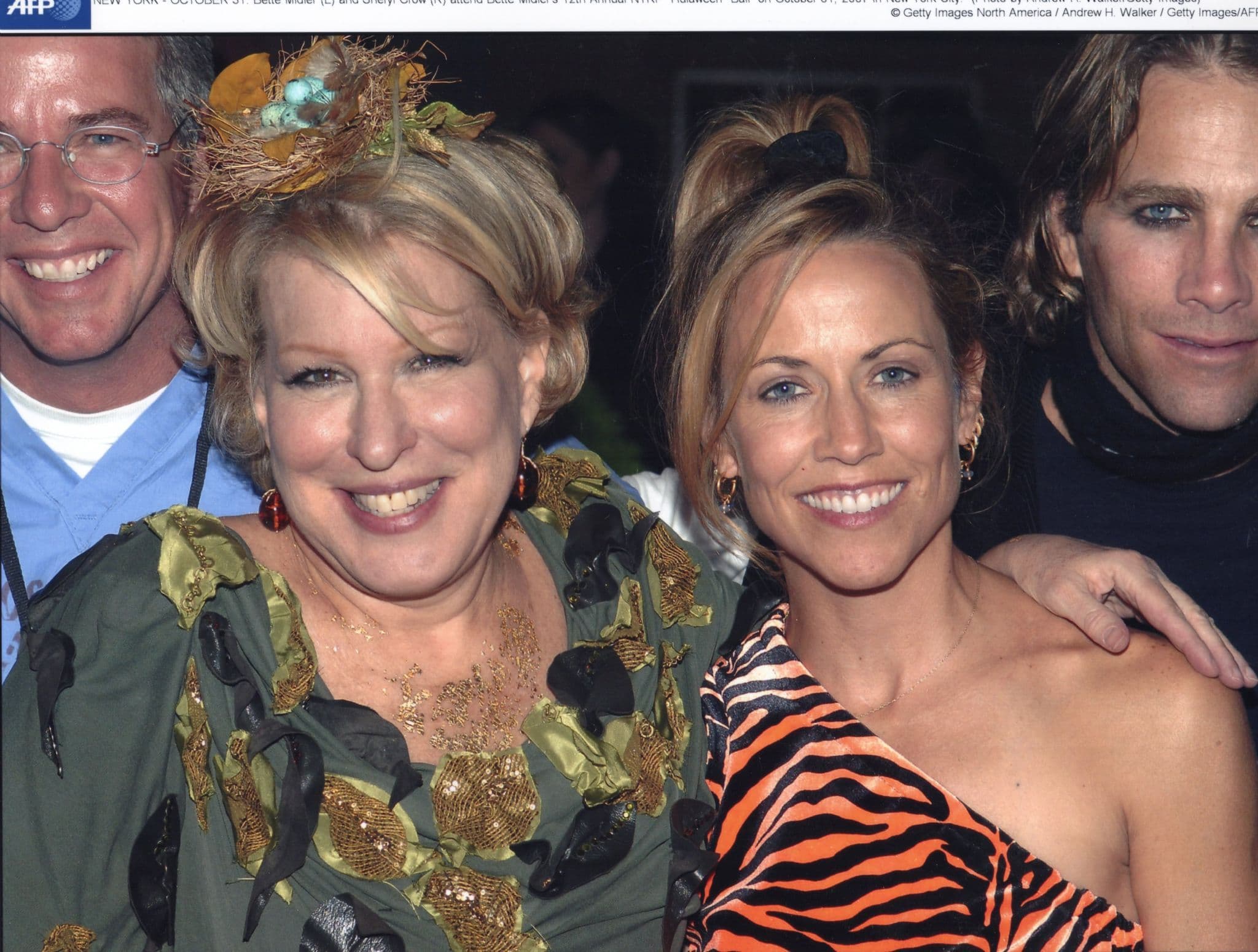 Cheryl Crow Bette Midler 2007 Hulaween Ball 10x8 PB French Press Photo