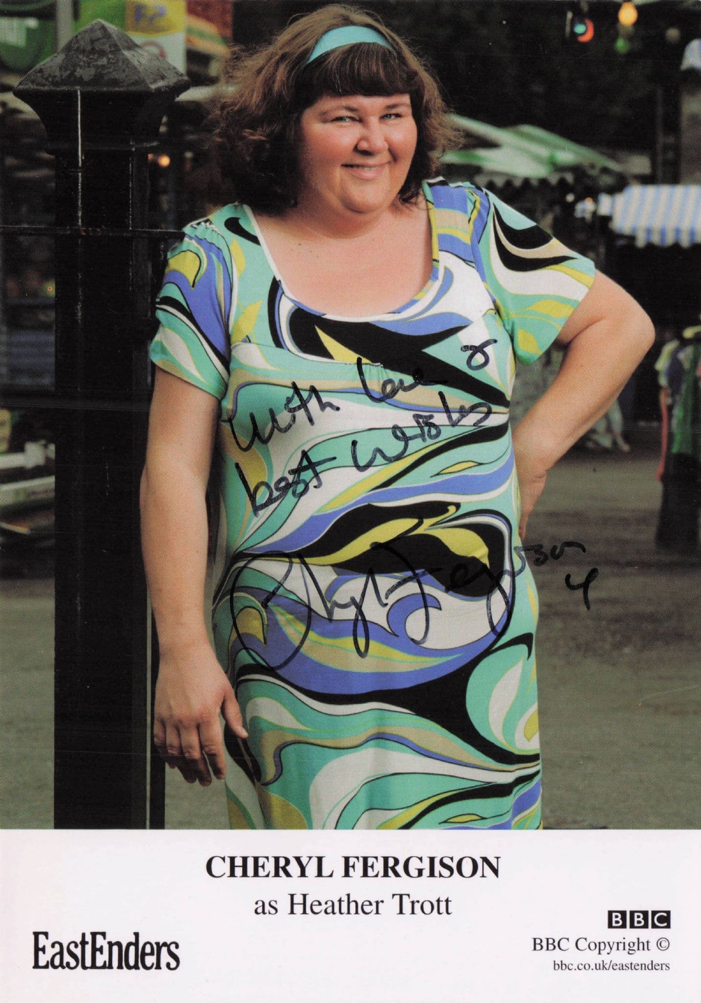 Cheryl Ferguson BBC Eastenders Undedicated Hand Signed Cast Card Photo