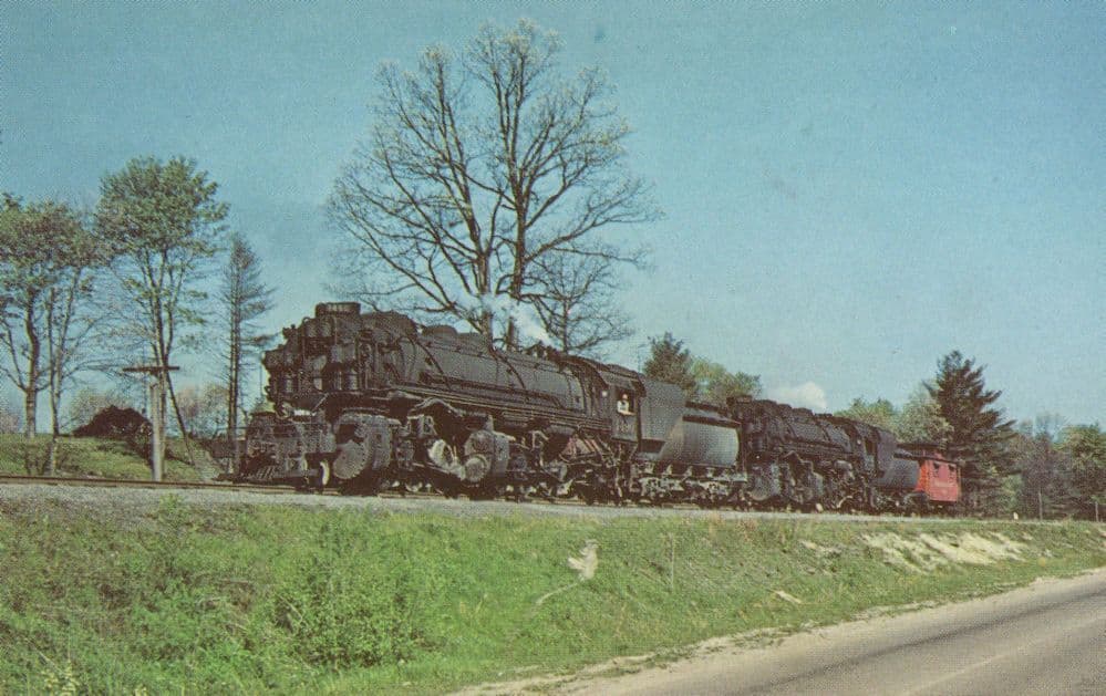 Chesapeake & Ohio 1490 at Beckley VA Train Postcard