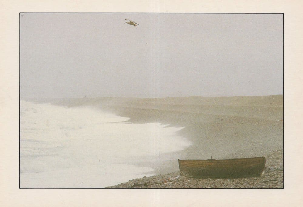Chesil Bank Dorset Thomas Hardy Beach & Boat From Book Postcard