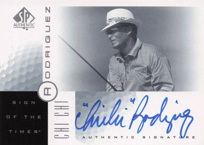 Chi Chi Rodriguez Sign Of The Times Hand Signed 2001 SP Golf Autograph Card