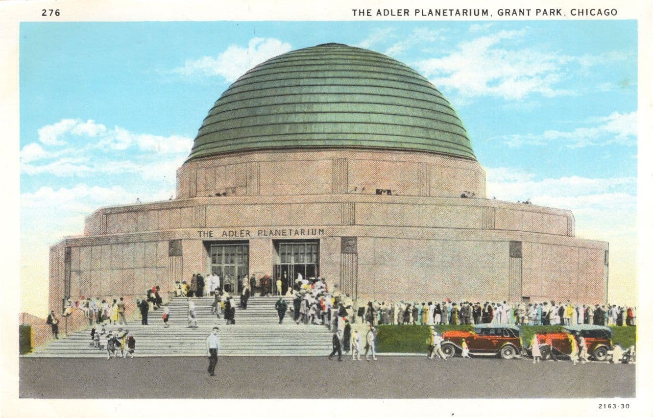 Chicago Illinois The Adler Planetarium USA Old Postcard
