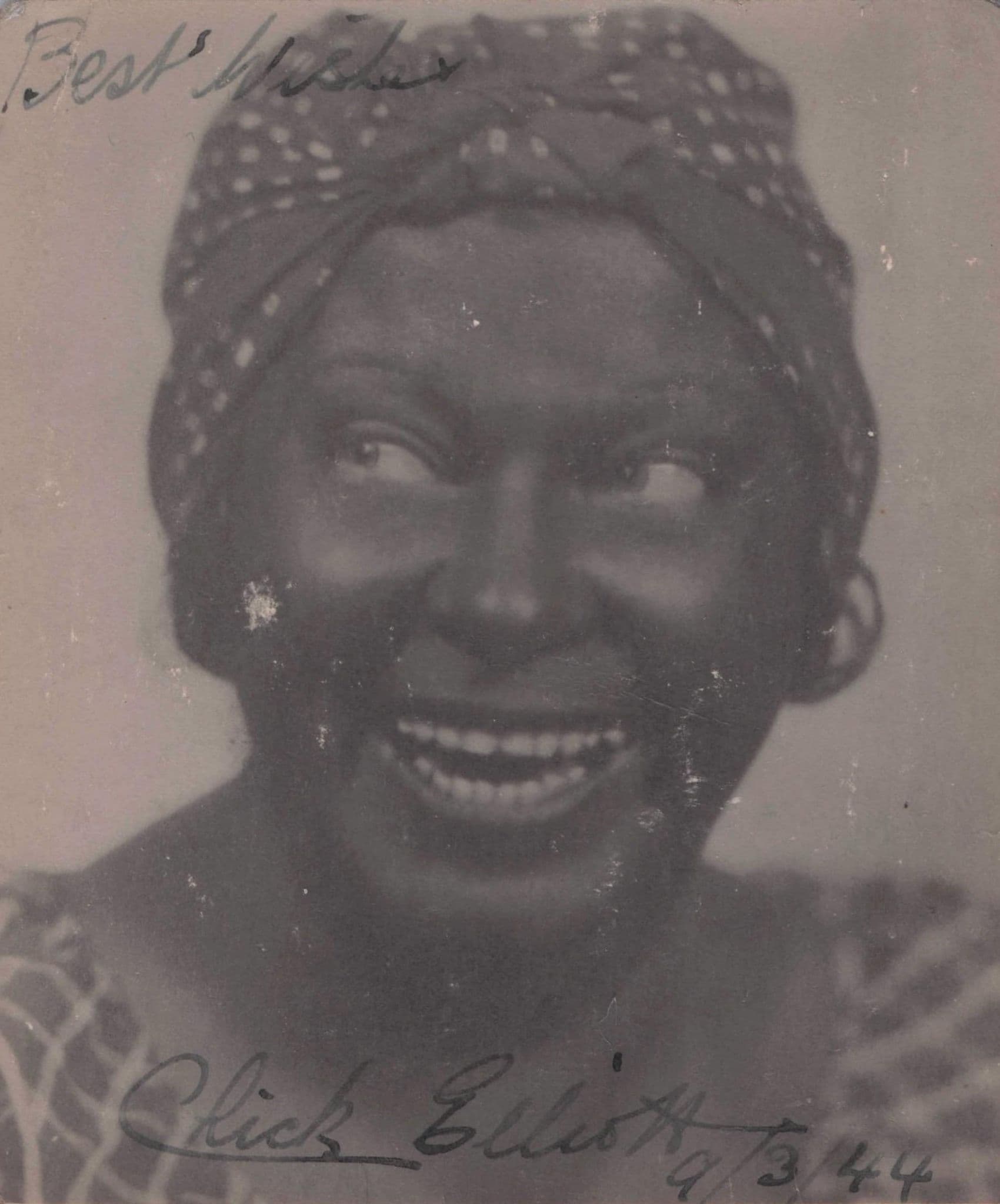 Chick Violet Elliott Australian Music Hall Comedian Hand Signed Photo