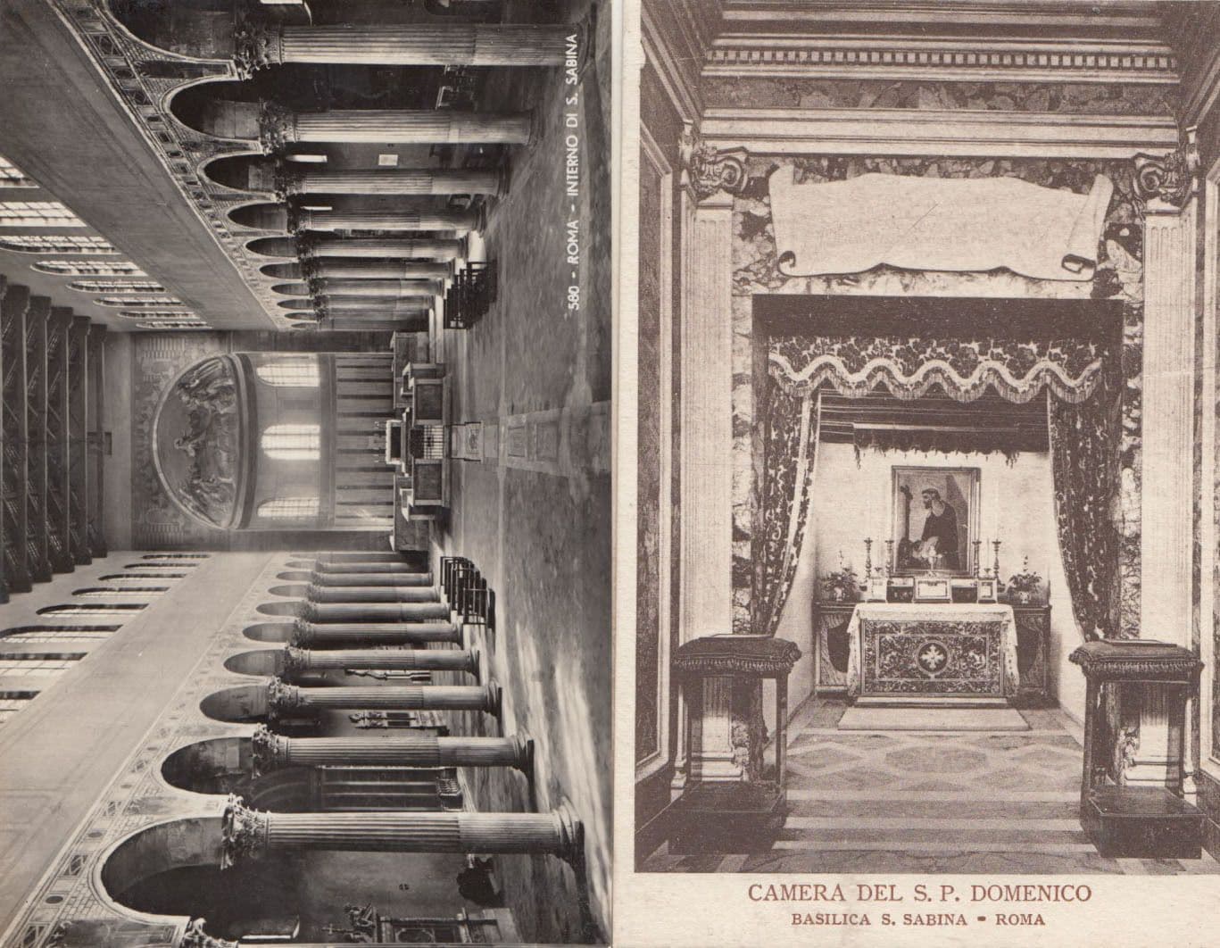 Chiesa Church of Saint Santa Sabina Camera 2x Rome Roma Religious Postcard s