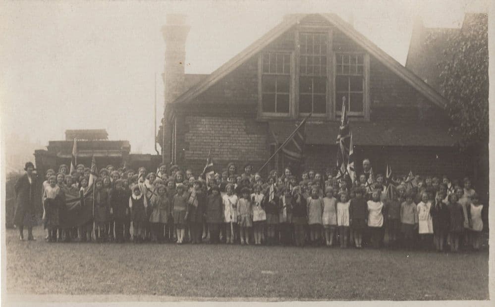 Children Fancy Dress Soldiers Nurses School War WW1 Postcard