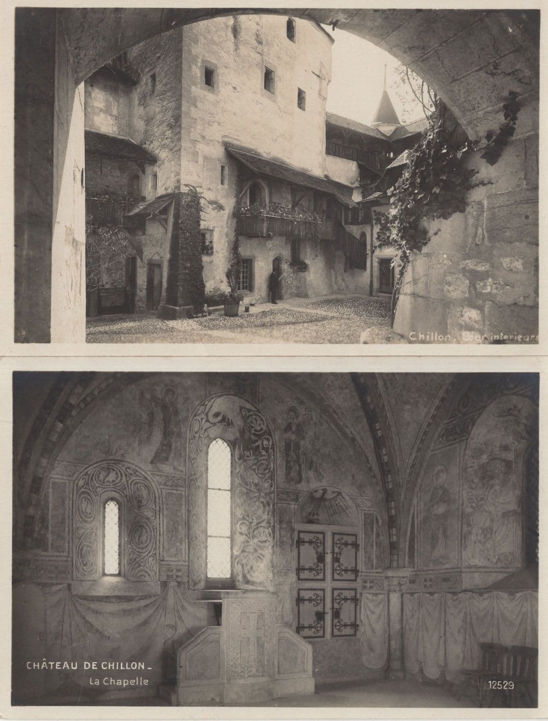 Chillon Castle Chateau Switzerland 3x Old Postcard s