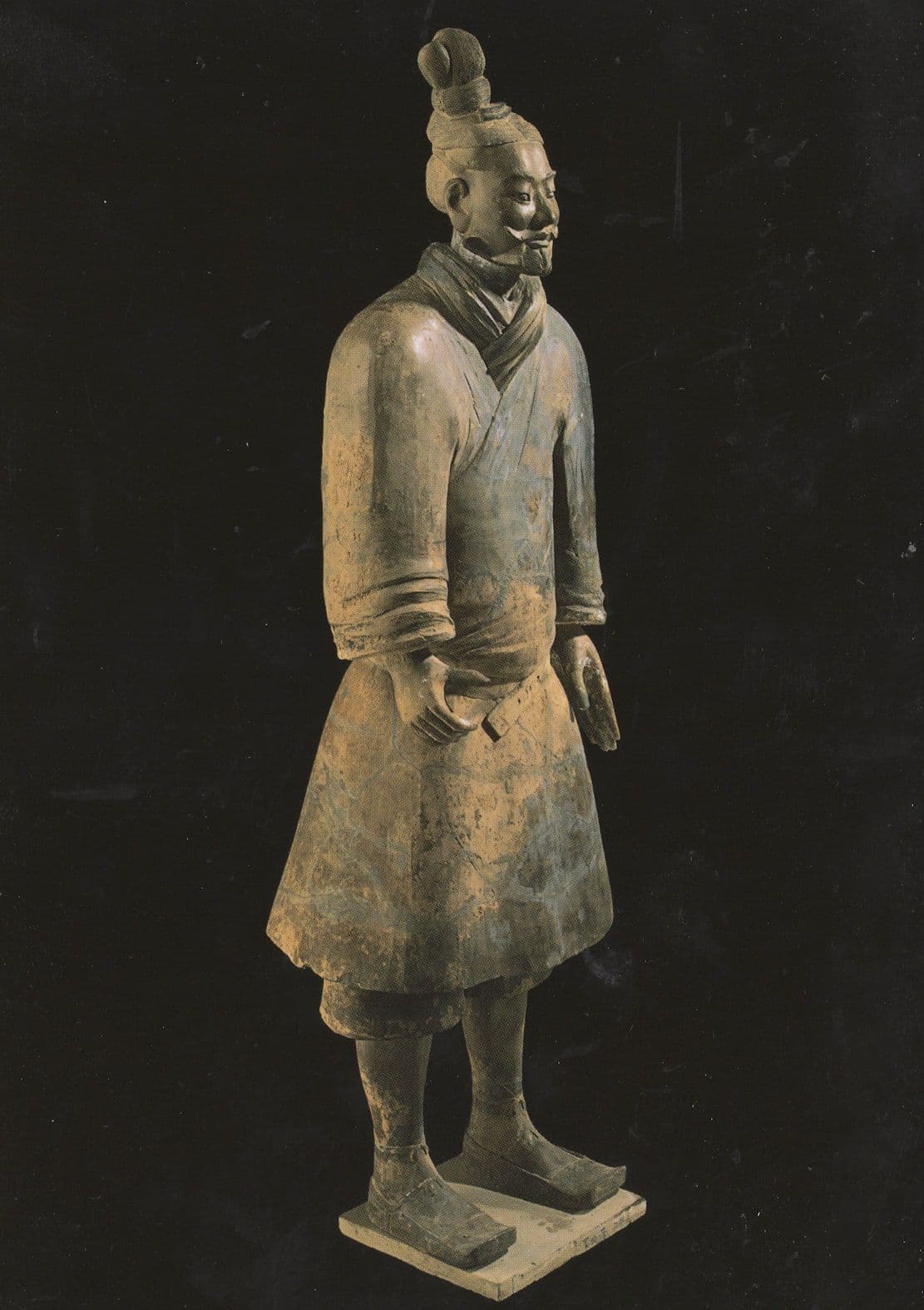 Chinese Light Infantryman Qin Dynasty China Military Statue Postcard