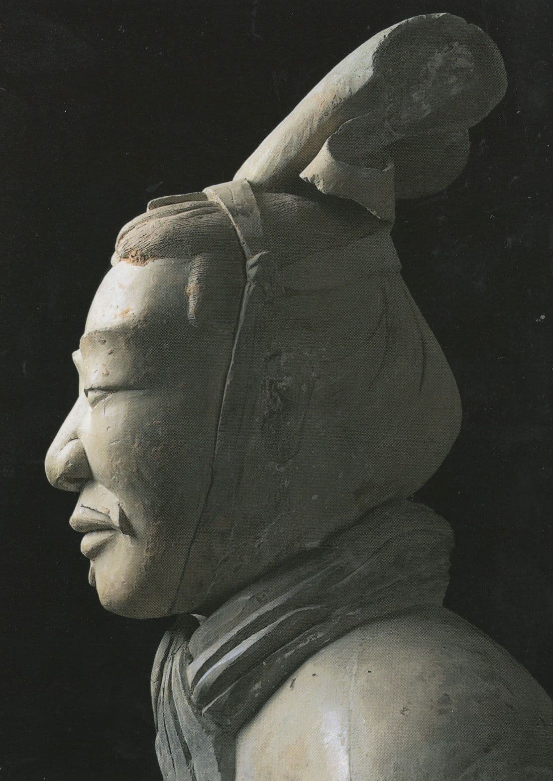 Chinese Qin Dynasty Armoured General Statue Museum Postcard