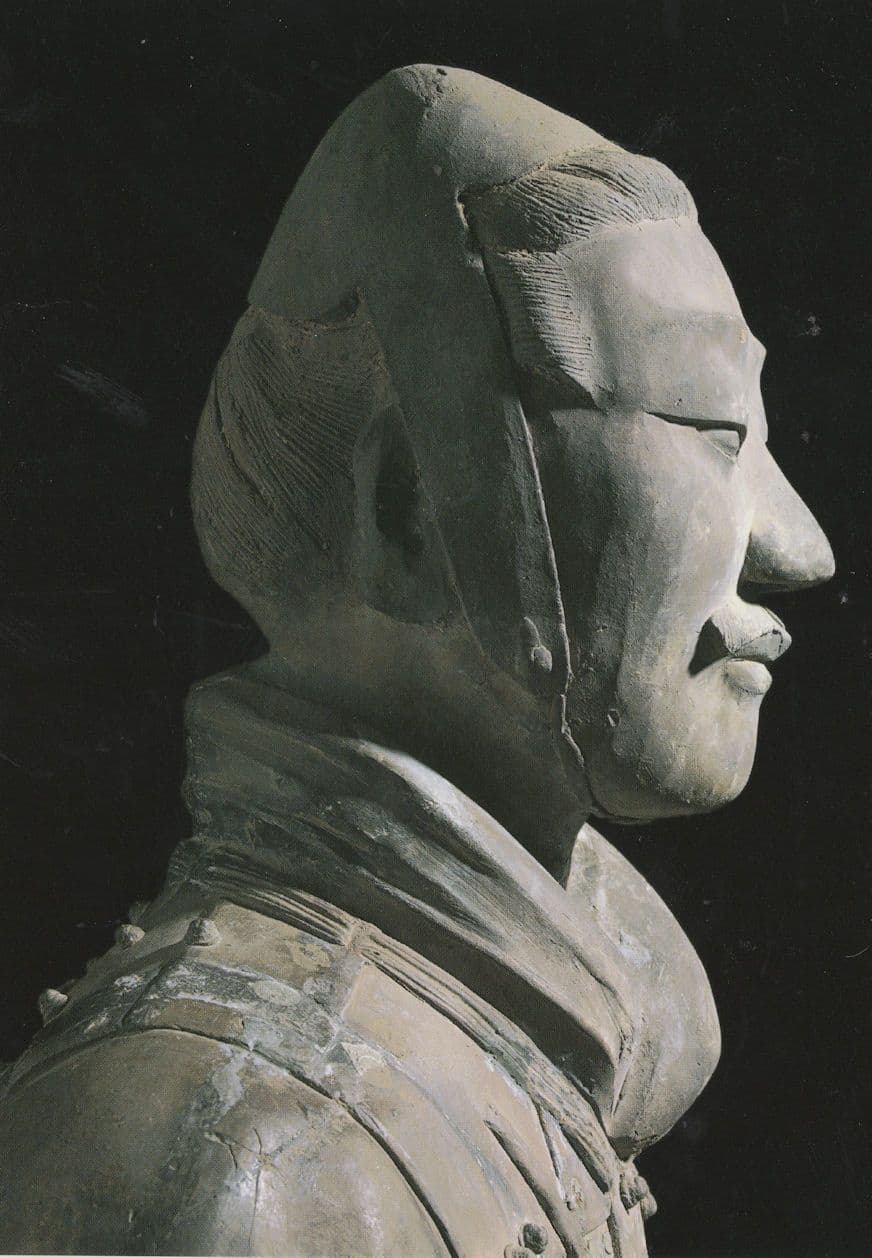 Chinese Qin Dynasty Military Cavalryman Terracotta Statue Postcard