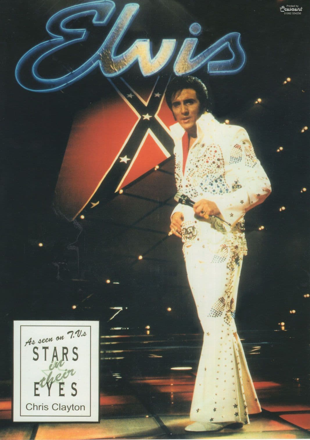 Chris Clayton Elvis Presley Stars In Their Eyes Large Hand Signed Photo