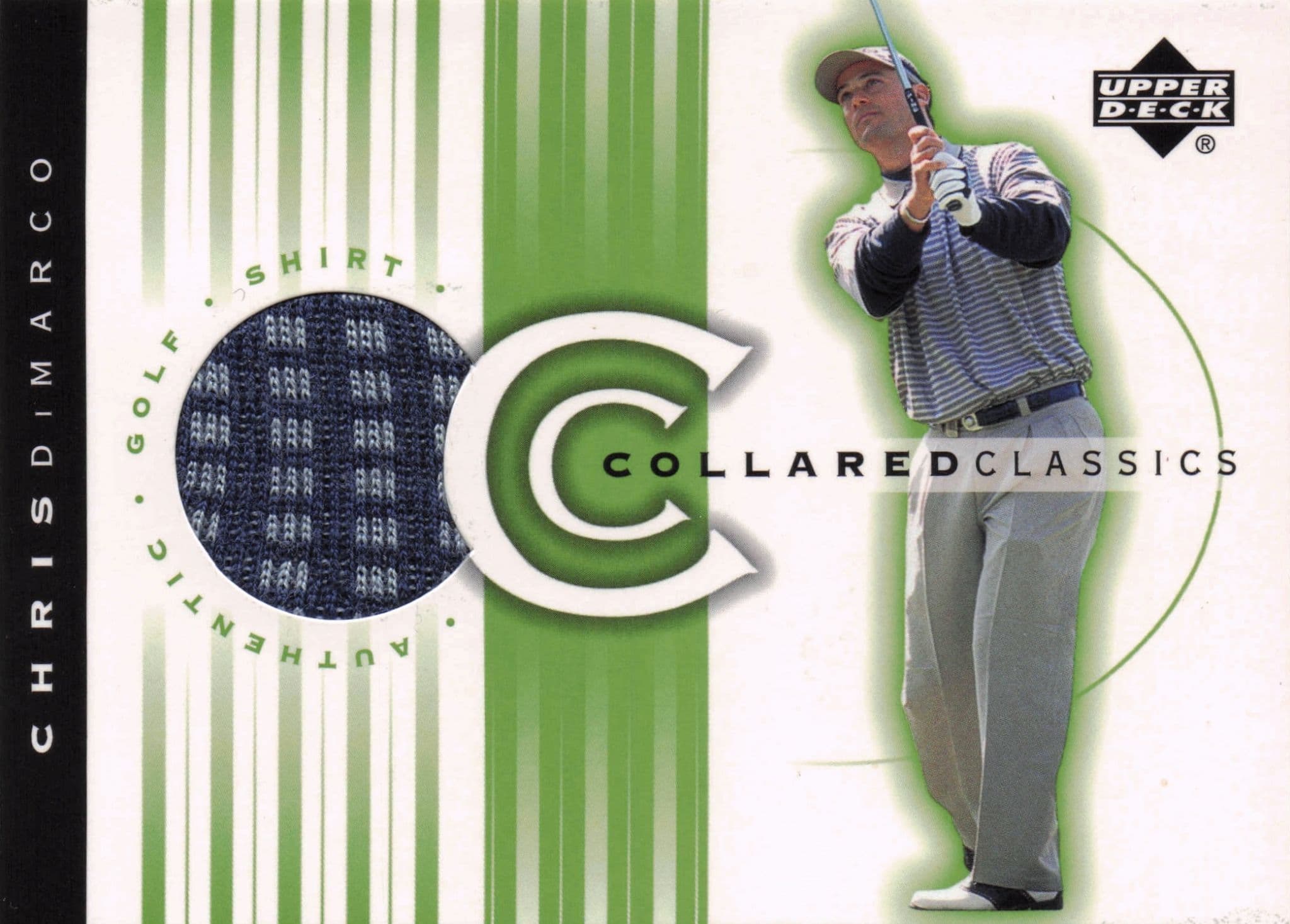 Chris DiMarco Collared Classics Golf Shirt Relic Upper Deck 2003 Card