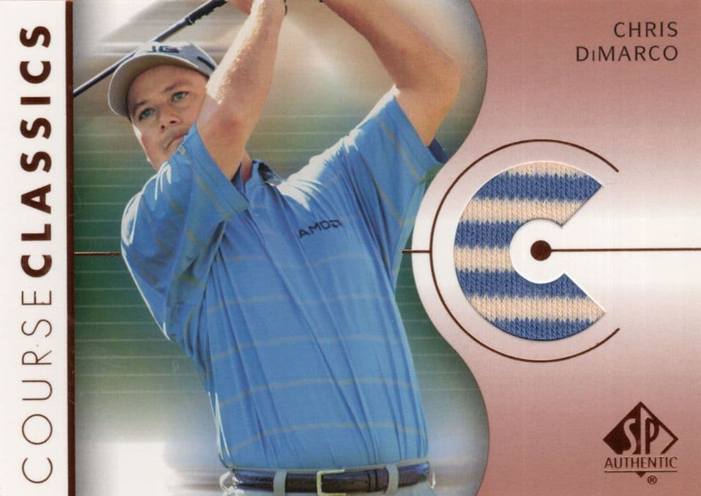 Chris DiMarco Course Classics 2003 Authentic Worn PGA Tour Golf Shirt Card