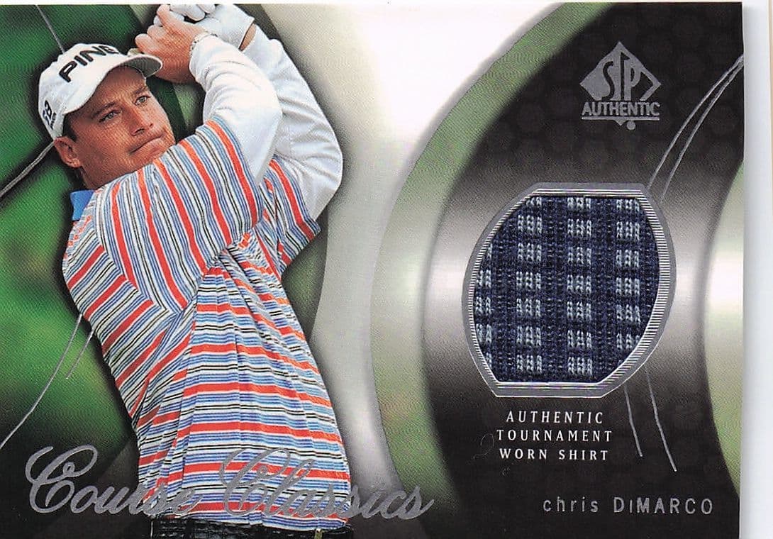 Chris DiMarco Course Classics 2004 Authentic Tournament Upper Deck Golf Shirt Card