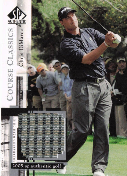 Chris DiMarco Course Classics 2005 Golf SP Upper Deck Worn Shirt Card