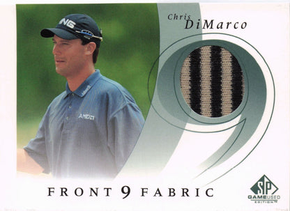 Chris DiMarco Front 9 Fabric 2002 Upper Deck Authentic Shirt Card