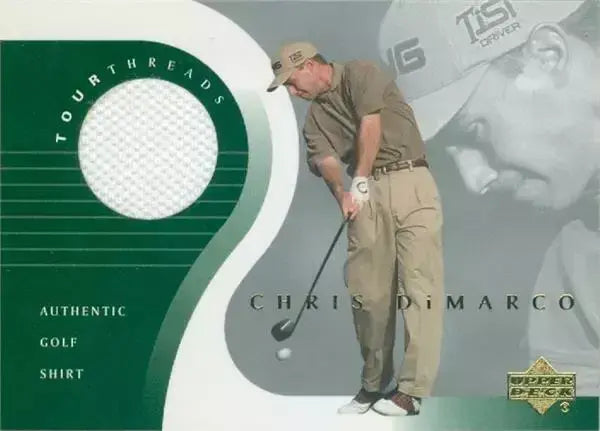 Chris DiMarco Original Shirt Golf Tour Rare Limited Threads Card